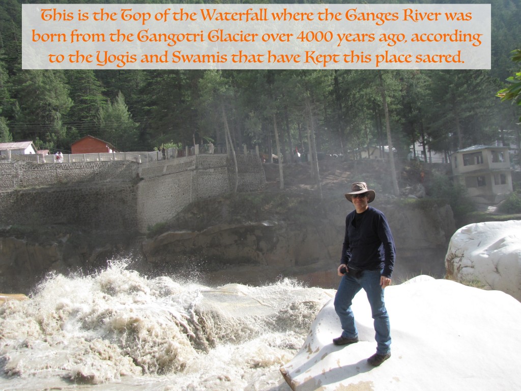 Top of the Ganges Birth Waterfall